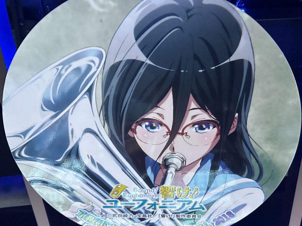 京都タワーのパネル（あすか先輩）