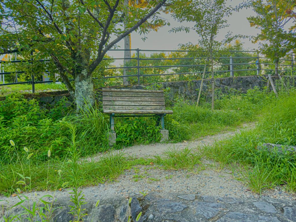 久美子ベンチ_正面から