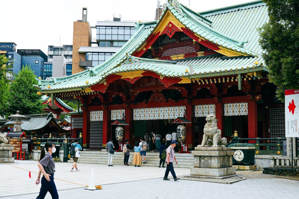 神田明神の斜めからの外観（ラブライブ!）